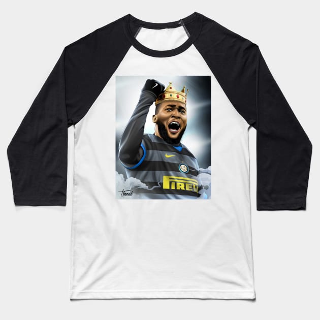 KING LUKAKU Baseball T-Shirt by Jey13